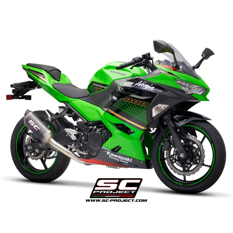 Uitlaatsysteem 2-1 SC1-M carbon Kawasaki Ninja 400 (18-20)