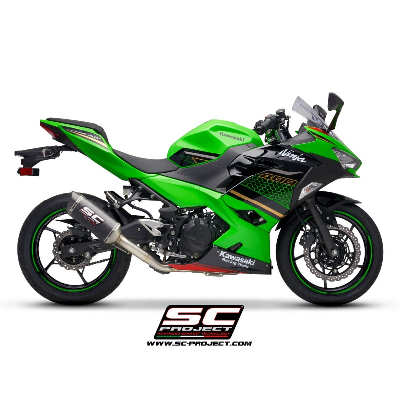 Uitlaatsysteem 2-1 SC1-M carbon Kawasaki Ninja 400 (18-20)