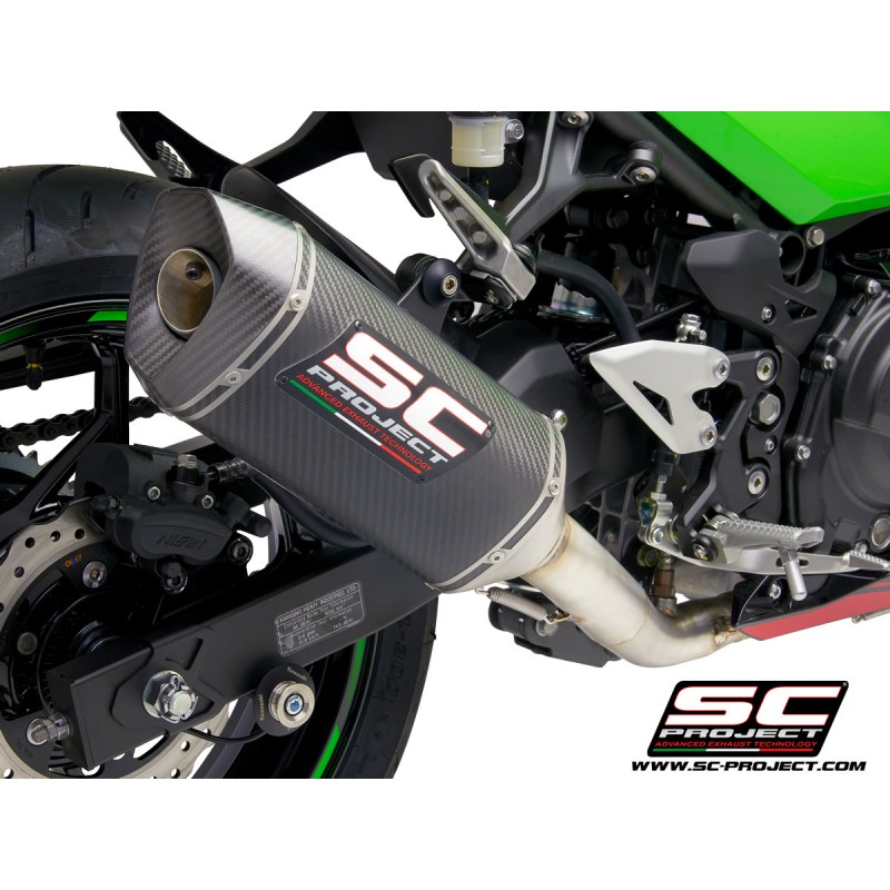 Uitlaatsysteem 2-1 SC1-M carbon Kawasaki Ninja 400 (18-20)