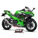 Uitlaatsysteem 2-1 SC1-M titanium Kawasaki Ninja 400 (18-20)