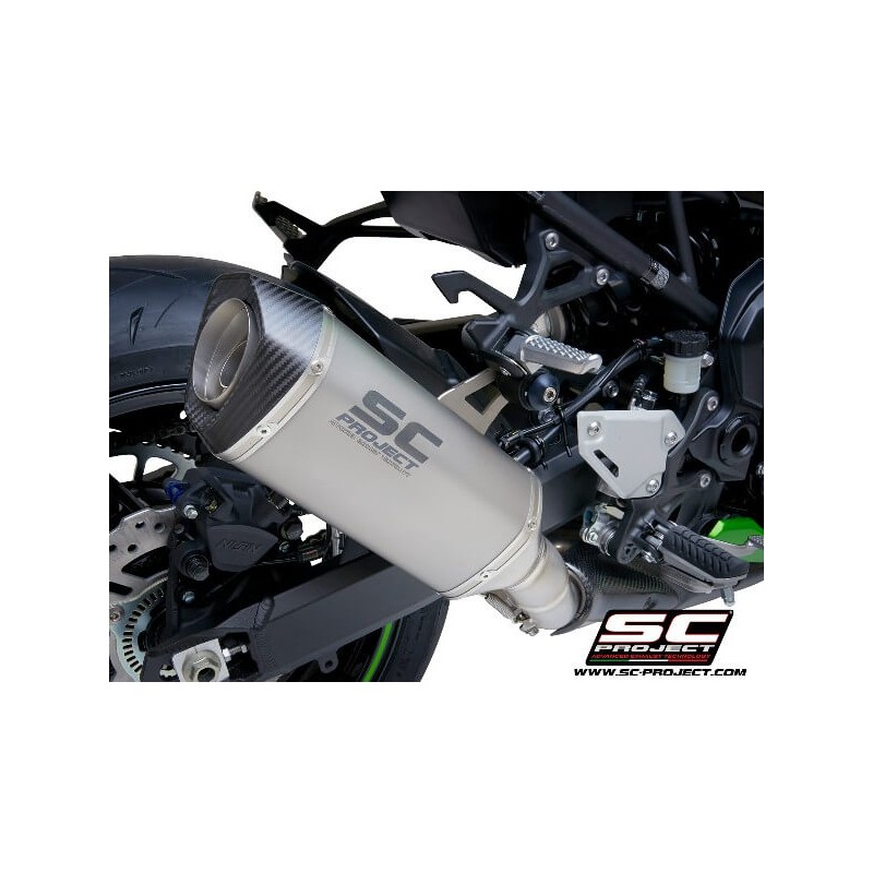 Uitlaatsysteem 2-1 SC1-M titanium Kawasaki Ninja 400 (18-20)