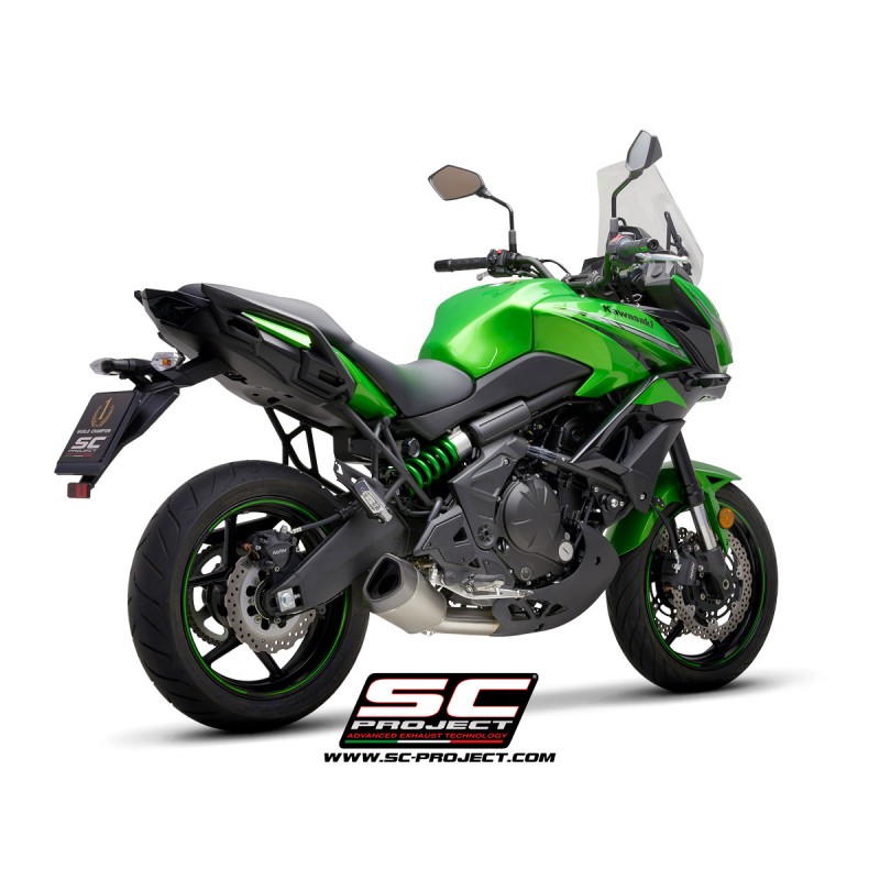 Uitlaatsysteem 2-1 SC1-R GT zwart Kawasaki Versys 650 (17-20)