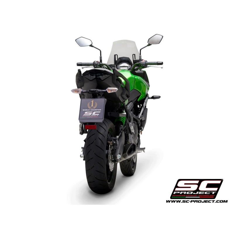 Uitlaatsysteem 2-1 SC1-R GT zwart Kawasaki Versys 650 (17-20)