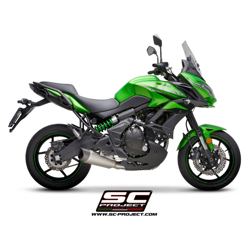 Uitlaatsysteem 2-1 SC1-R GT zwart Kawasaki Versys 650 (17-20)