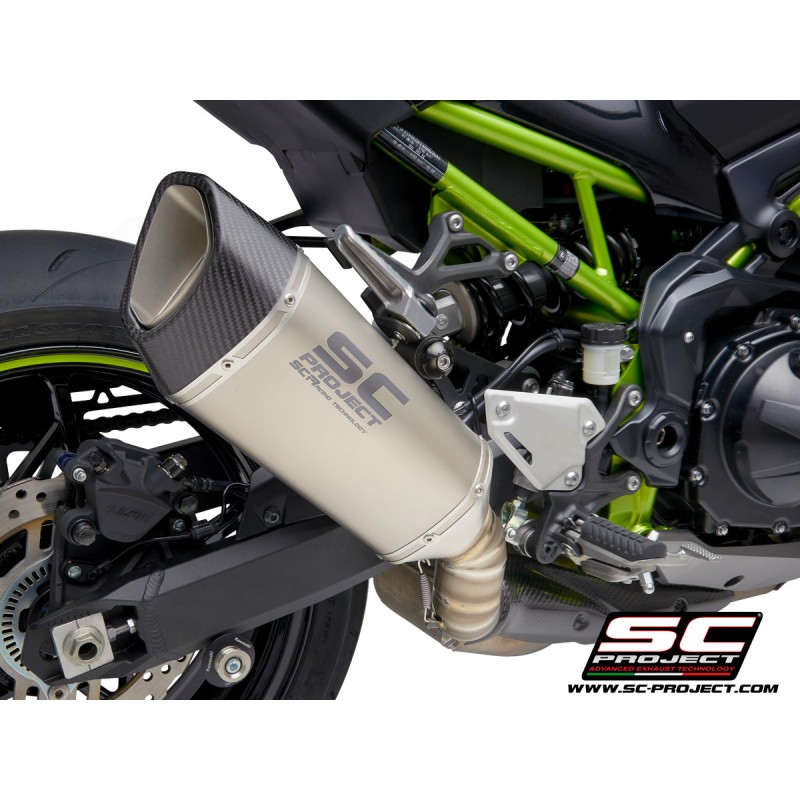 Uitlaatdemper SC1-R titanium Kawasaki Z900 (20)