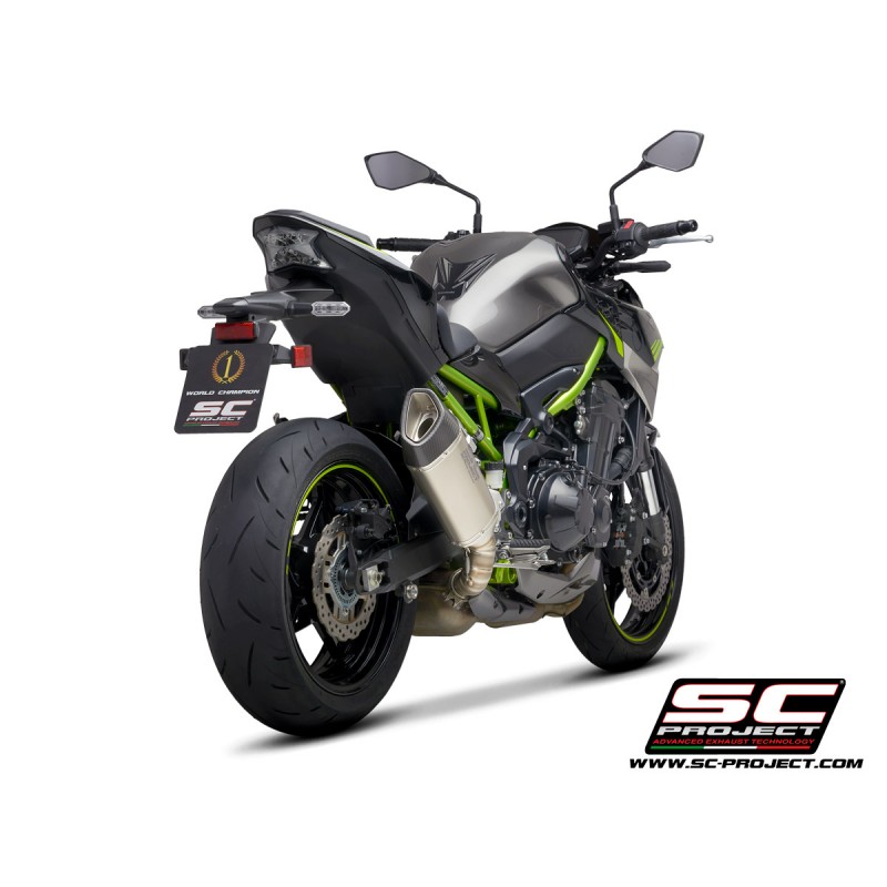 Uitlaatdemper SC1-R titanium Kawasaki Z900 (20)