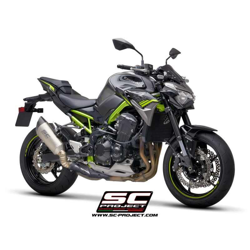 Uitlaatdemper SC1-R titanium Kawasaki Z900 (20)