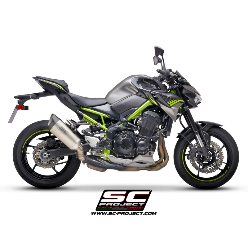 Uitlaatdemper SC1-R titanium Kawasaki Z900 (20)