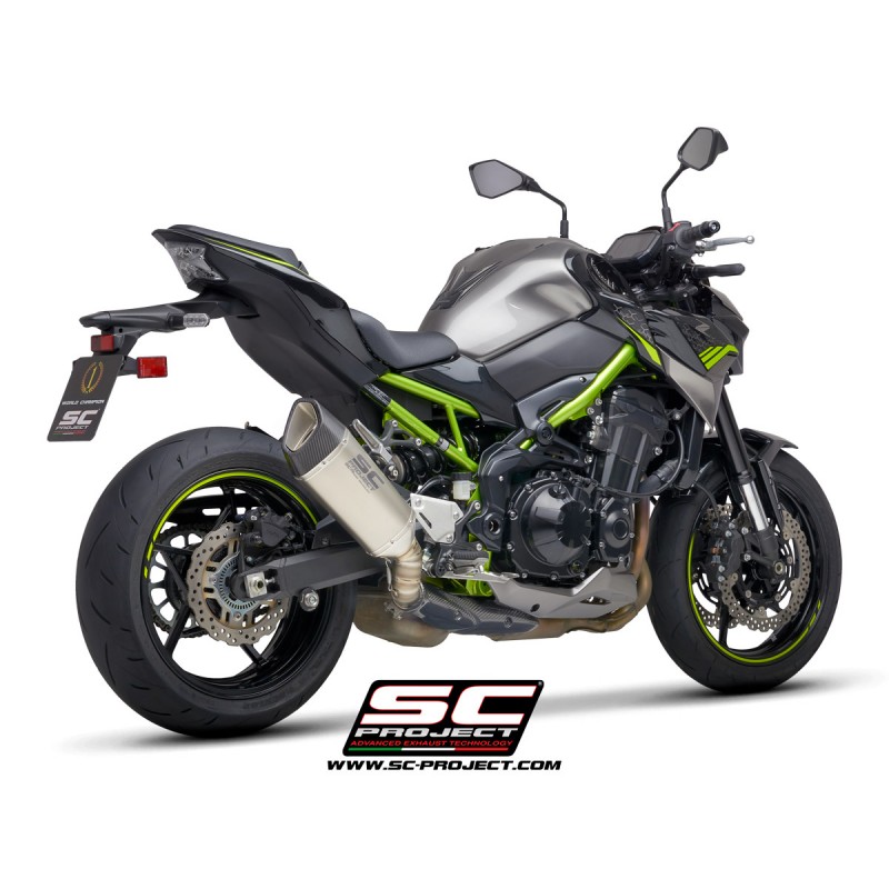 Uitlaatdemper SC1-R titanium Kawasaki Z900 (20)