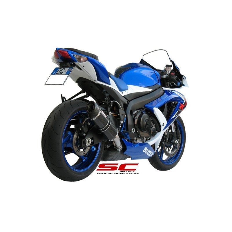 Uitlaatdemper Oval carbon Suzuki GSXR600/750 (08-10)