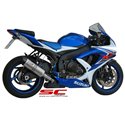 Uitlaatdemper Oval titanium Suzuki GSXR600/750 (08-10)