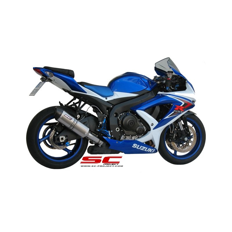 Uitlaatdemper Oval titanium Suzuki GSXR600/750 (08-10)