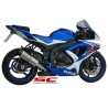 Uitlaatdemper Oval titanium Suzuki GSXR600/750 (08-10)