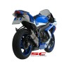 Uitlaatdemper Oval titanium Suzuki GSXR600/750 (08-10)