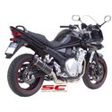 Uitlaatdemper Oval carbon Suzuki GSF650 (07-12)