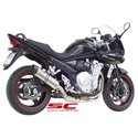 Uitlaatdemper Oval titanium Suzuki GSF650 (07-12)