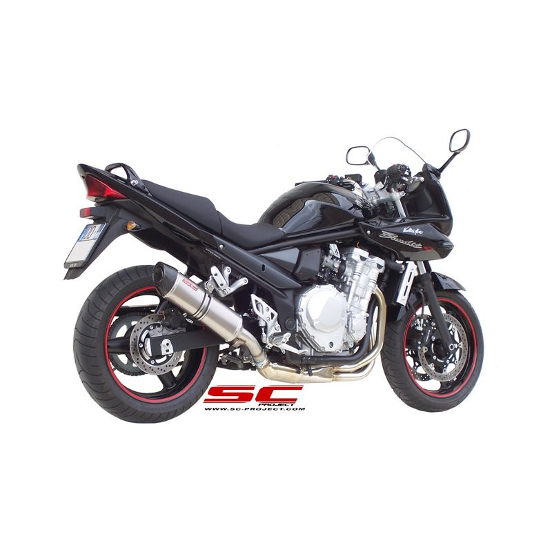 Uitlaatdemper Oval titanium Suzuki GSF650 (07-12)