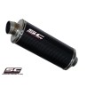 Uitlaatdemper Oval R60 carbon Suzuki GSF650-1250/GSX650F (07-12)