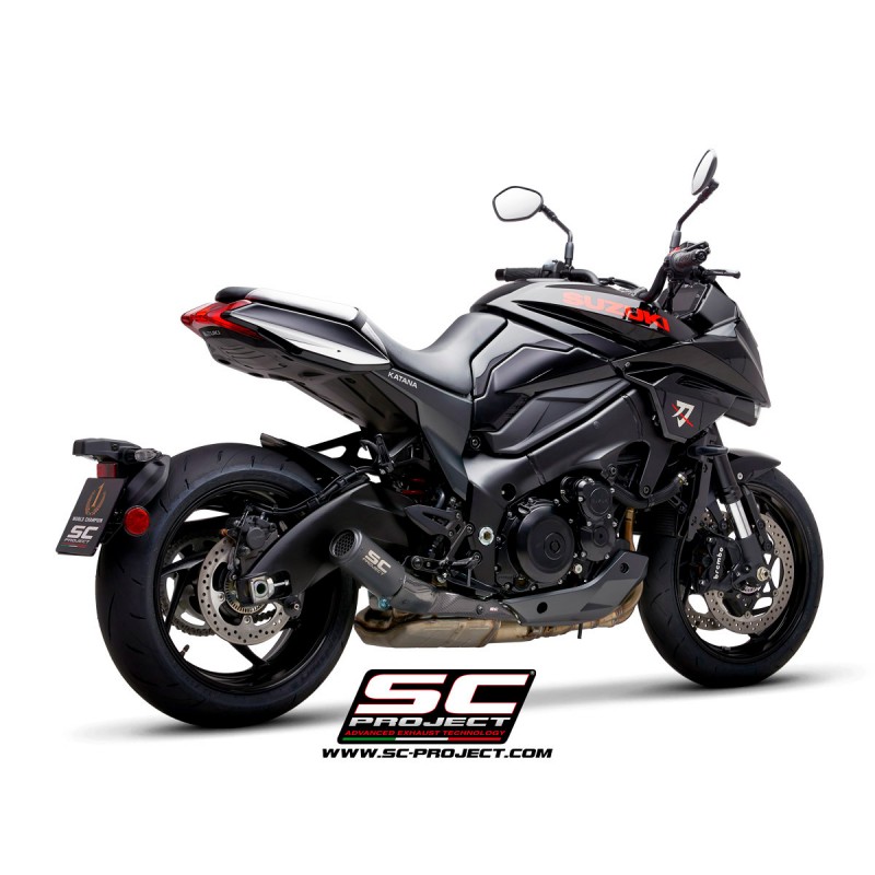 Uitlaatdemper CR-T zwart Suzuki GSX-S1000 Katana (19-20)