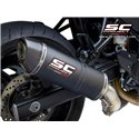 Uitlaatdemper Oval carbon Suzuki SV650 (16-20)