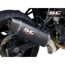 Uitlaatdemper Oval carbon Suzuki SV650 (16-20)