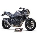 Uitlaatdemper Oval titanium Suzuki SV650 (16-20)