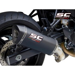 Uitlaatdemper SC1-M carbon Suzuki SV650 (16-20)