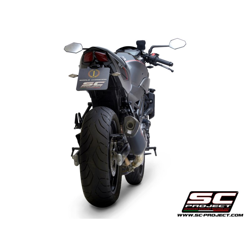 Uitlaatdemper SC1-M titanium Suzuki SV650 (16-20)