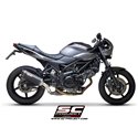 Uitlaatdemper SC1-M titanium Suzuki SV650 (16-20)