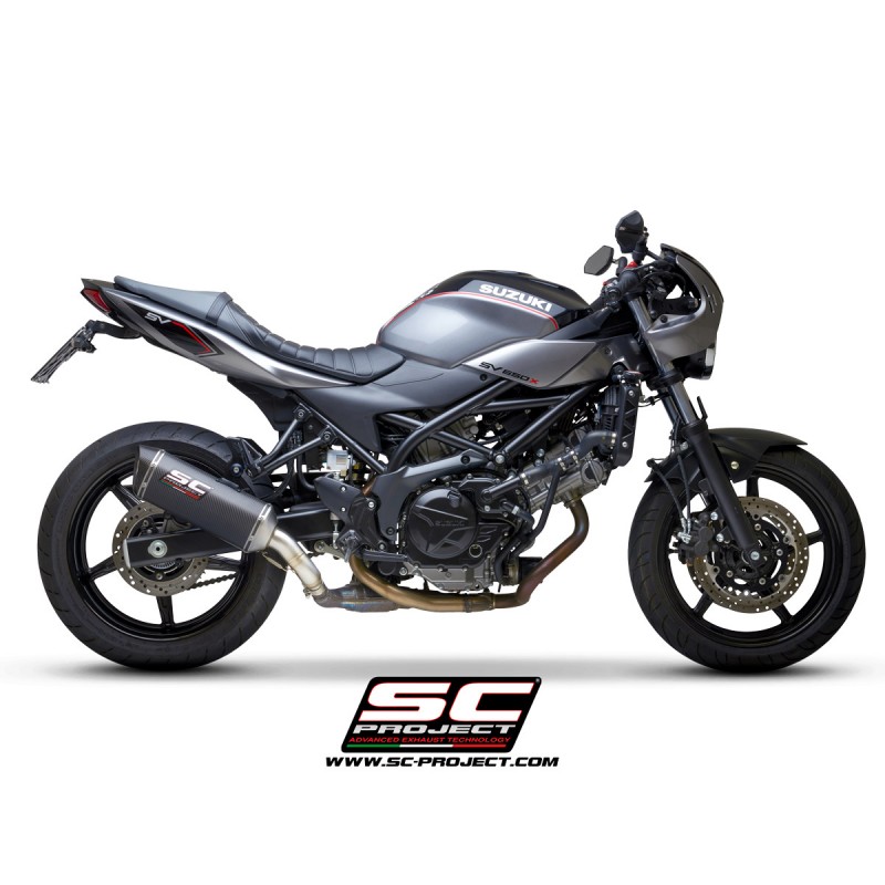 Uitlaatdemper SC1-M titanium Suzuki SV650 (16-20)