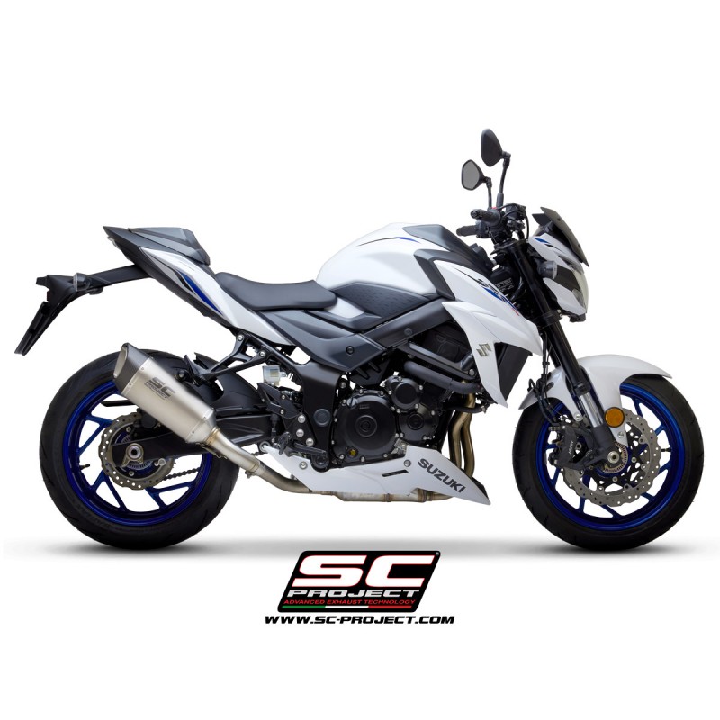 Uitlaatdemper SC1-R titanium Suzuki GSX-S750 (17-20)