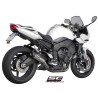 Uitlaatdemper Conical zilver Yamaha FZ1 + Fazer (06-16)