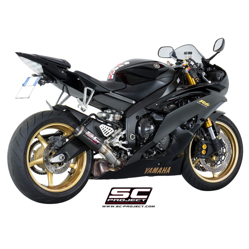 Uitlaatdempers CR-T high carbon Yamaha YZF R6 (06-16)