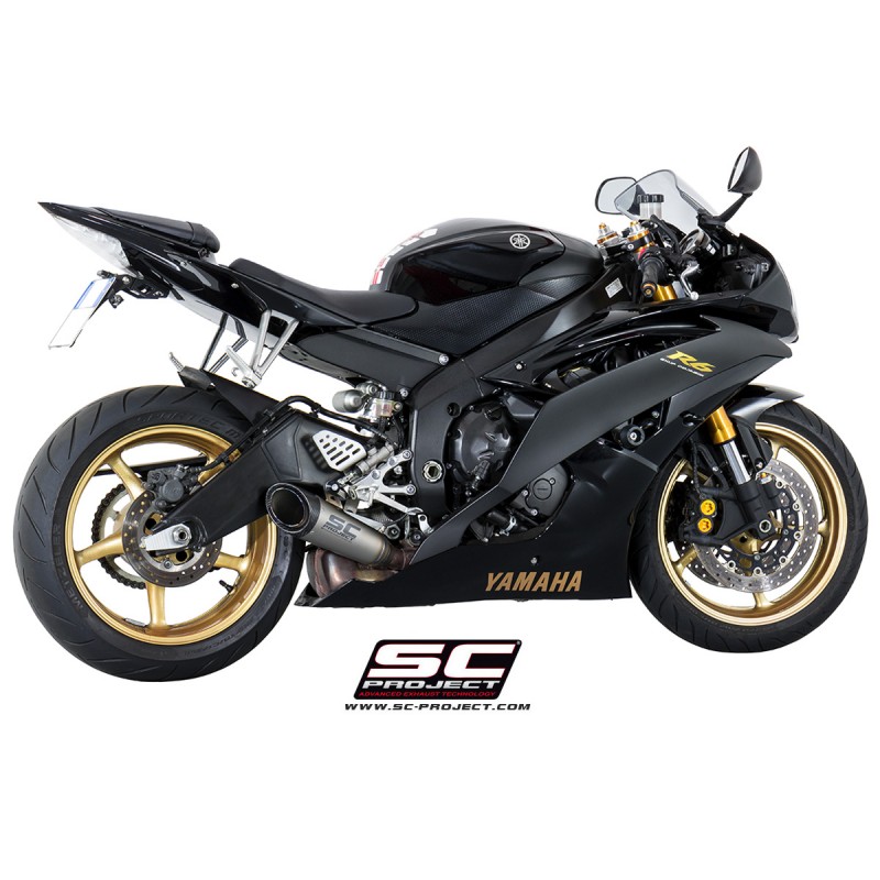 Uitlaatdempers S1 titanium Yamaha YZF R6 (06-16)