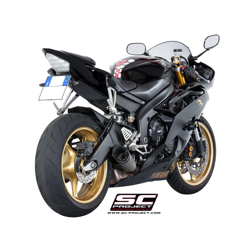 Uitlaatdempers S1 titanium Yamaha YZF R6 (06-16)