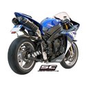 Uitlaatdempers Oval carbon Yamaha YZF R1 (09-14)