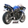 Uitlaatdempers Oval titanium Yamaha YZF R1 (09-14)