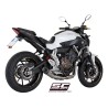 Uitlaatsysteem 2-1 Conical zilver Yamaha MT-07 (13-16)