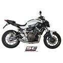 Uitlaatsysteem 2-1 Conical zilver Yamaha MT-07 (13-16)