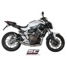 Uitlaatsysteem 2-1 Conical zilver Yamaha MT-07 (13-16)