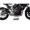 Uitlaatsysteem 2-1 Conical zilver Yamaha MT-07 (13-16)