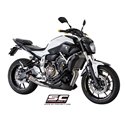 Uitlaatsysteem 2-1 Conical zilver Yamaha MT-07 (13-16)