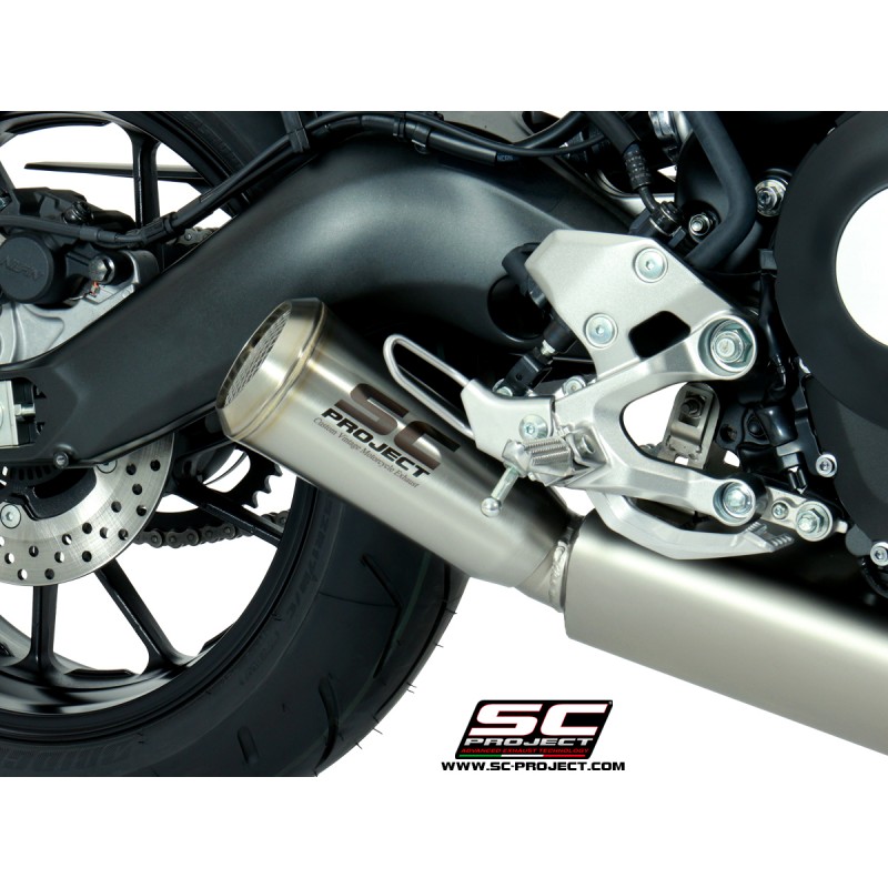 Uitlaatsysteem 2-1 70s zilver Yamaha MT-07 (13-16)