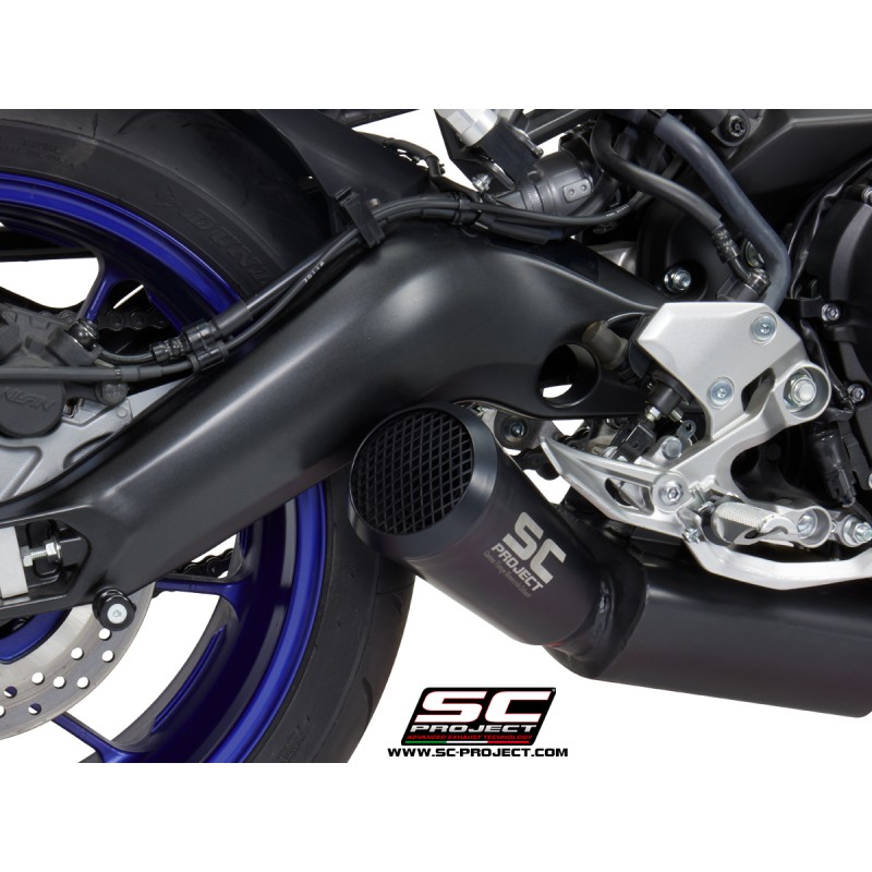 Uitlaatsysteem 2-1 70s zwart Yamaha MT-07 (13-16)