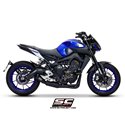 Uitlaatsysteem 2-1 70s zwart Yamaha MT-07 (13-16)