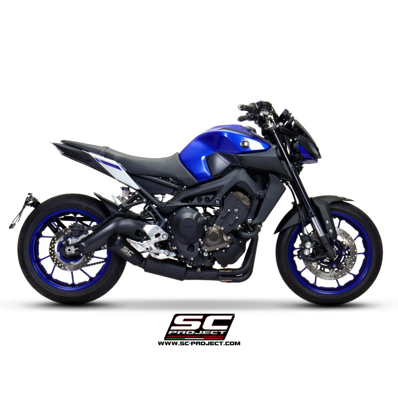 Uitlaatsysteem 2-1 70s zwart Yamaha MT-07 (13-16)