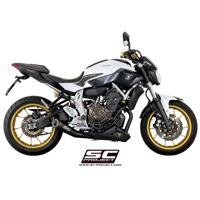 Uitlaatsysteem 2-1 Conical zwart Yamaha MT-07 (13-16)