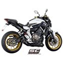 Uitlaatsysteem 2-1 Conical zwart Yamaha MT-07 (13-16)