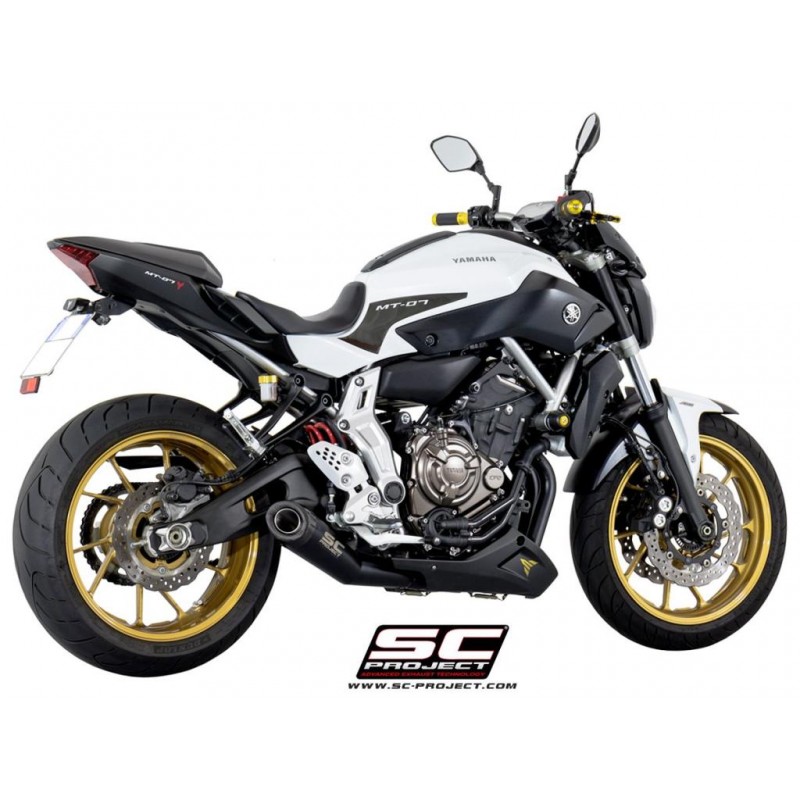 Uitlaatsysteem 2-1 Conical zwart Yamaha MT-07 (13-16)