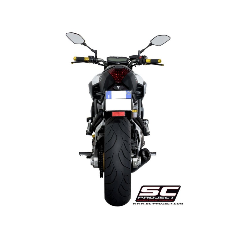 Uitlaatsysteem 2-1 Conical zwart Yamaha MT-07 (13-16)